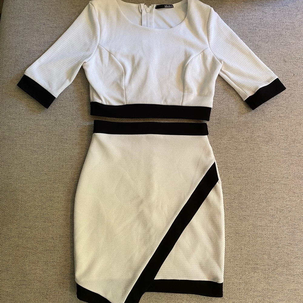 Lulu’s two piece B&W set